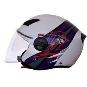202 OPEN FACE/ECE GRAFICO STREET BLANCO VIOLETA BRILLANTE