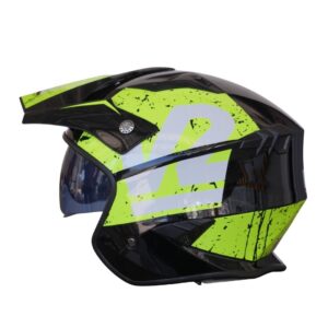 X1 OPEN FACE GRAFICO NEGRO AMARILLO BRILLANTE