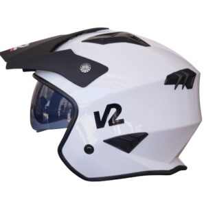 X1 OPEN FACE SOLIDO BLANCO BRILLANTE TALLA
