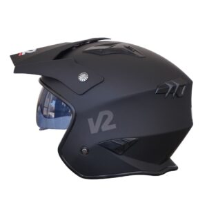X1 OPEN FACE SOLIDO NEGRO MATE TALLA