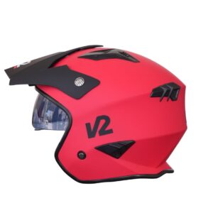 X1 OPEN FACE SOLIDO ROJO MATE TALLA