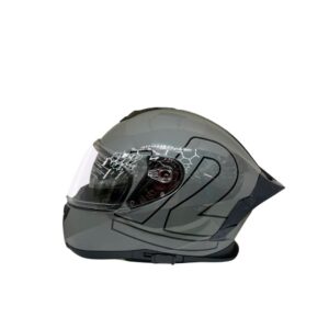 CASCO V2 820 FULL FACE FIRESTORM GRIS FRIO BRILLANTE GRAFICO TALLA L