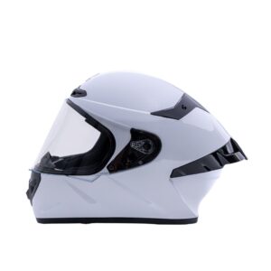 CASCO V2 FULL FACE SOLIDO COLOR BLANCO BRILLANTE TALLAS M