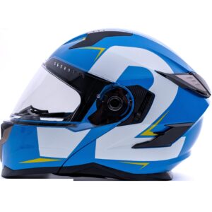 CASCO 908 FLIP UP GRAFICO AZUL TALLA L