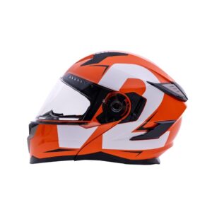 CASCO V2 FLIP UP GRAFICO COLOR NARANJA TALLA XL