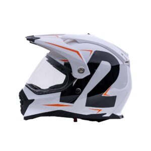 CASCO V2 OFF ROAD GRAFICO COLOR BLANCO TALLA XL